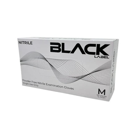 Black Label Nitrile Powder Free Gloves For Tattooing