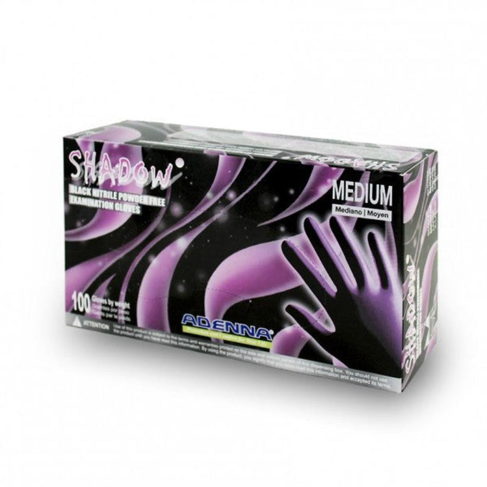 Adenna Shadow Powder Free Nitrile Black Tattoo Gloves