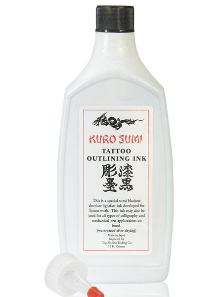 Kuro Sumi Black Outlining Tattoo Ink, Size: 12 oz