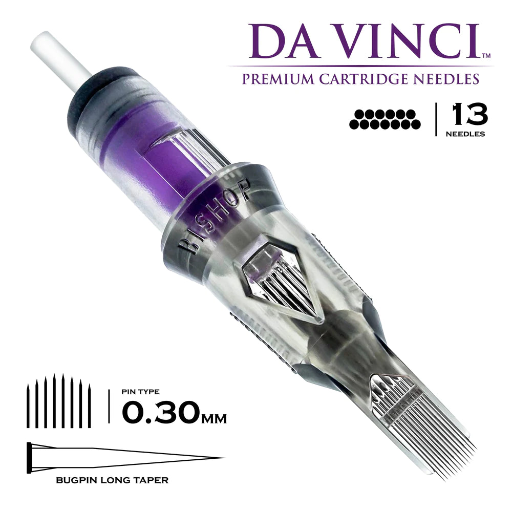 Bishop Da Vinci V2 Curved Mag Tattooing Needle Cartridges 13 Needles