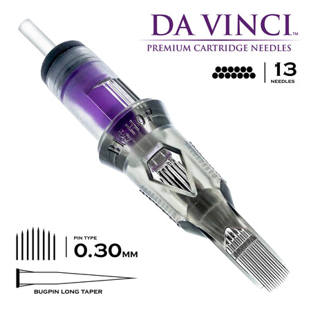 Bishop Da Vinci V2 Curved Mag Tattooing Needle Cartridges 13 Needles