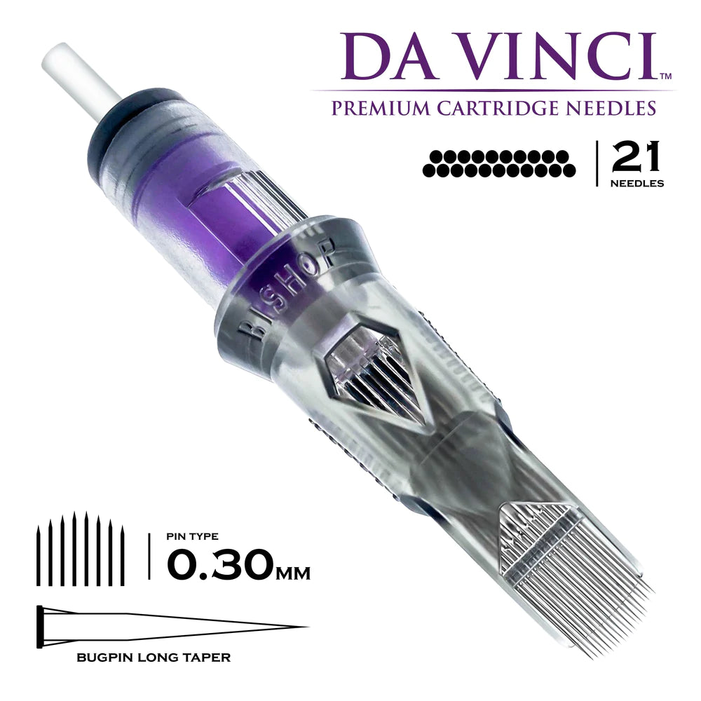 Bishop Da Vinci V2 Curved Mag Tattooing Needle Cartridges .30mm