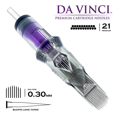 Bishop Da Vinci V2 Curved Mag Tattooing Needle Cartridges .30mm
