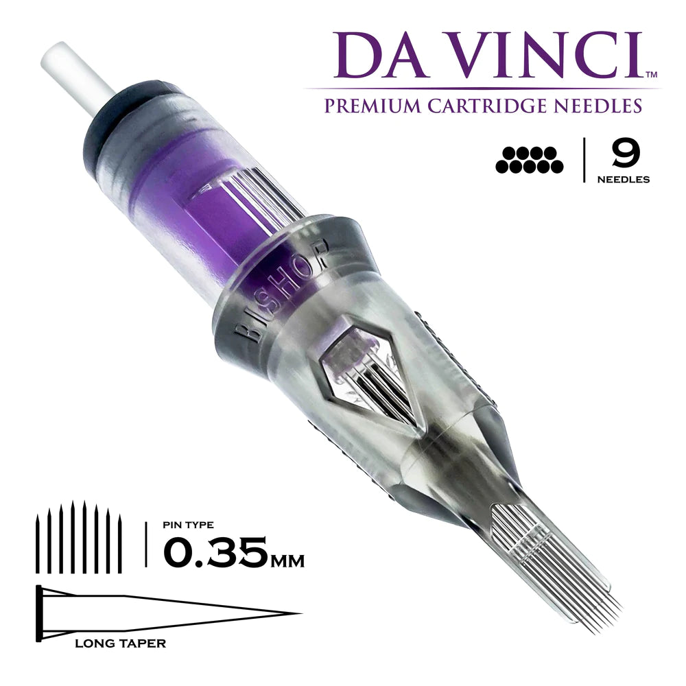 Bishop Da Vinci V2 Curved Mag Tattooing Needle Cartridges .35mm