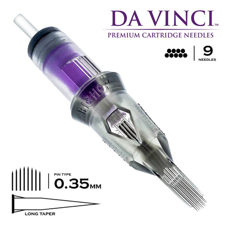 Bishop Da Vinci V2 Curved Mag Tattooing Needle Cartridges .35mm