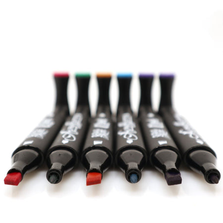 Alpha Markers Skin Marker Set Brush and Bullet Tip