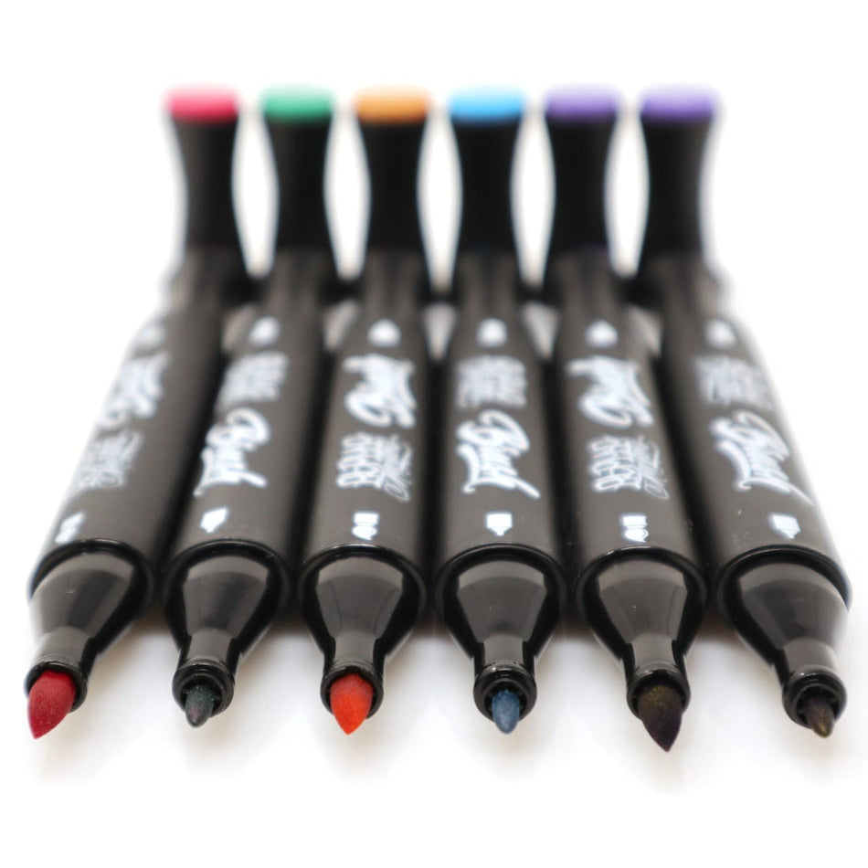 Alpha Markers Skin Marker Set Brush and Bullet Tip