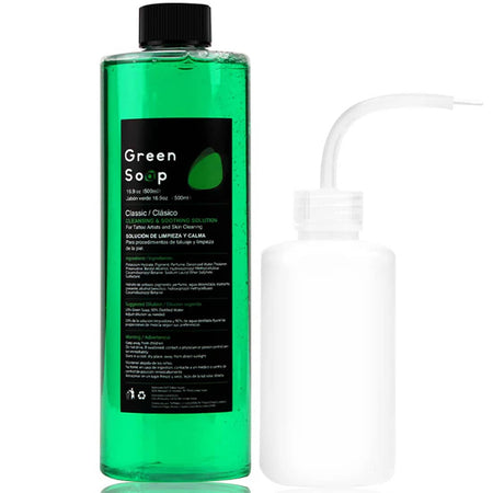 Dragon Art Green Soap With Squeeze Bottle