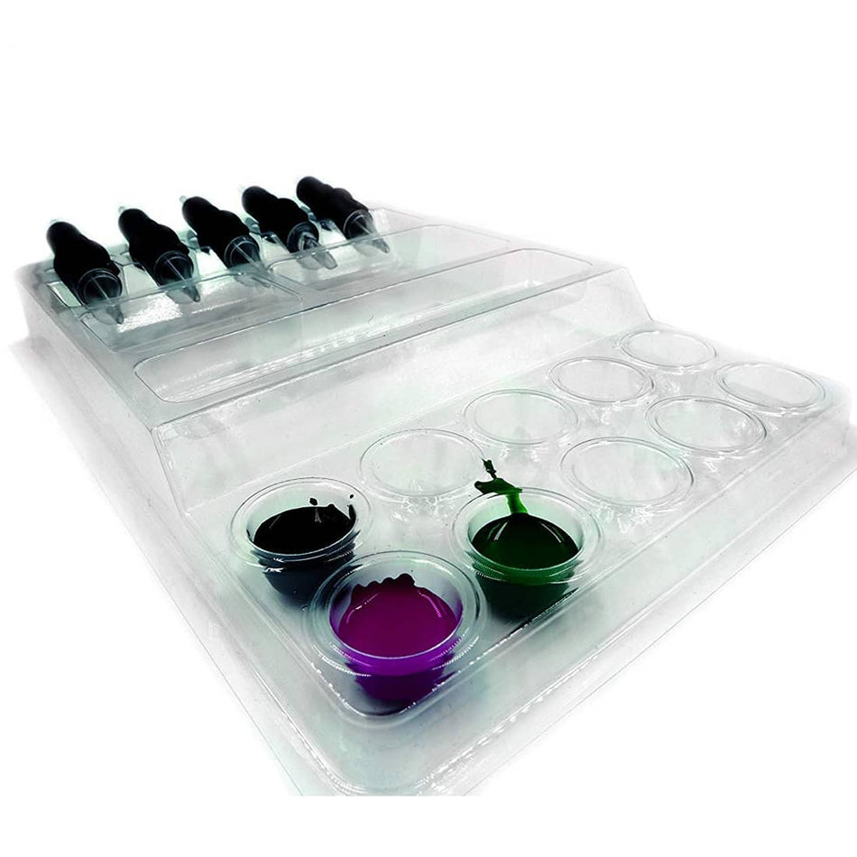 Dragon Art Tattoo Ink Tray 25pcs Plastic Disposable