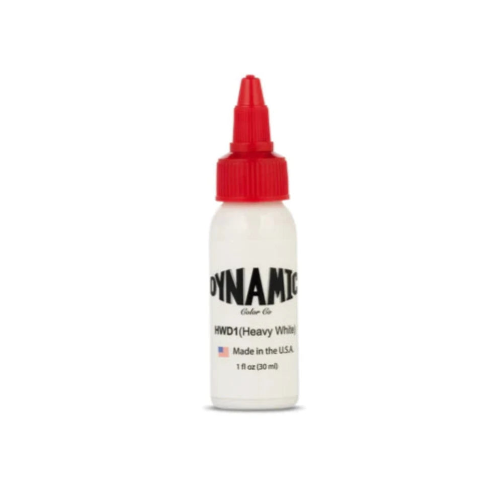 Dynamic Heavy White Tattoo Ink 1 Ounce Bottle