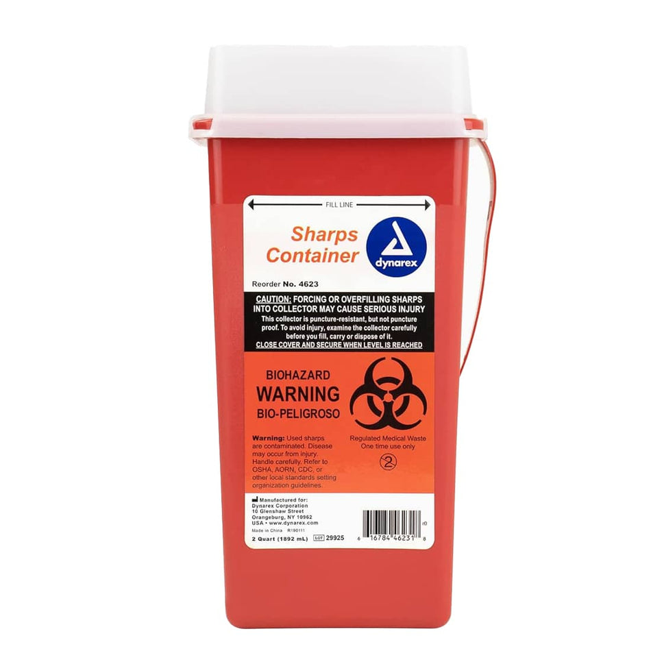 Dynarex Sharps Container 2 Quart