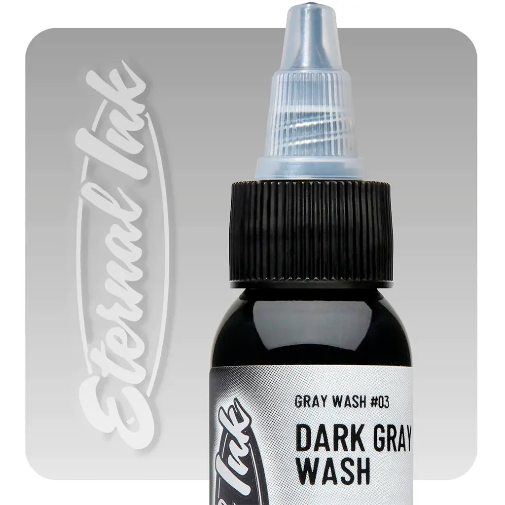 Eternal Dark Gray Wash Tattoo Ink Tile