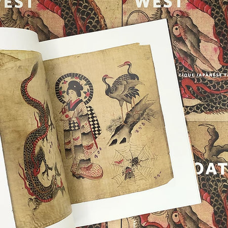 Floating West - Antique Japanese Tattoo Flash from the Collection of Nick York