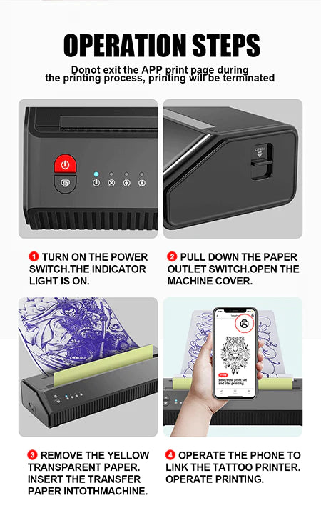 Thermal Tattoo Printer - Portable