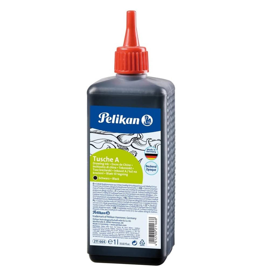 Pelikan Black Tattoo Drawing Ink 33.82 oz