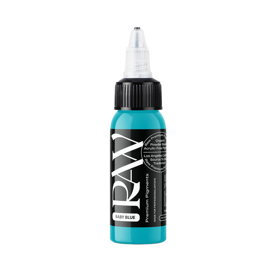 Raw Tattoo Premium Ink Baby Blue Tattoo Ink 1 Ounce