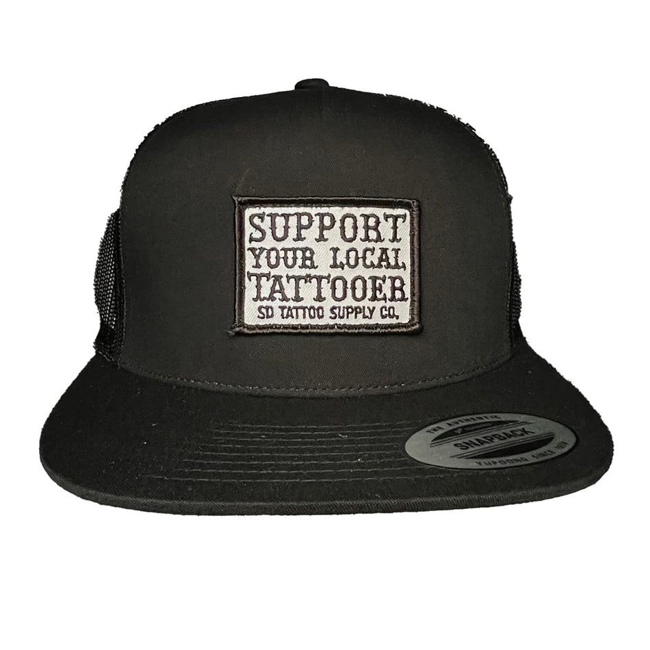 SD Tattoo Supply OG Trucker Hat All Black