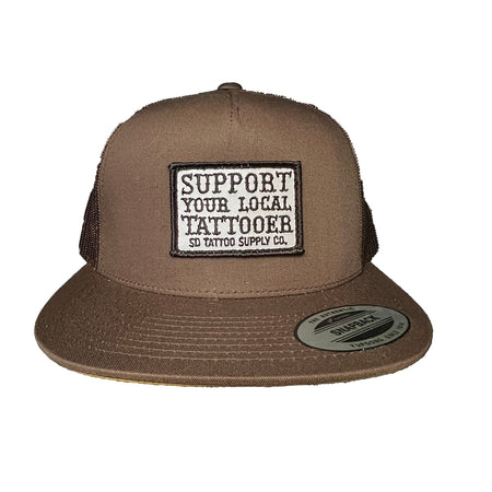SD Tattoo Supply OG Trucker Hat Brown