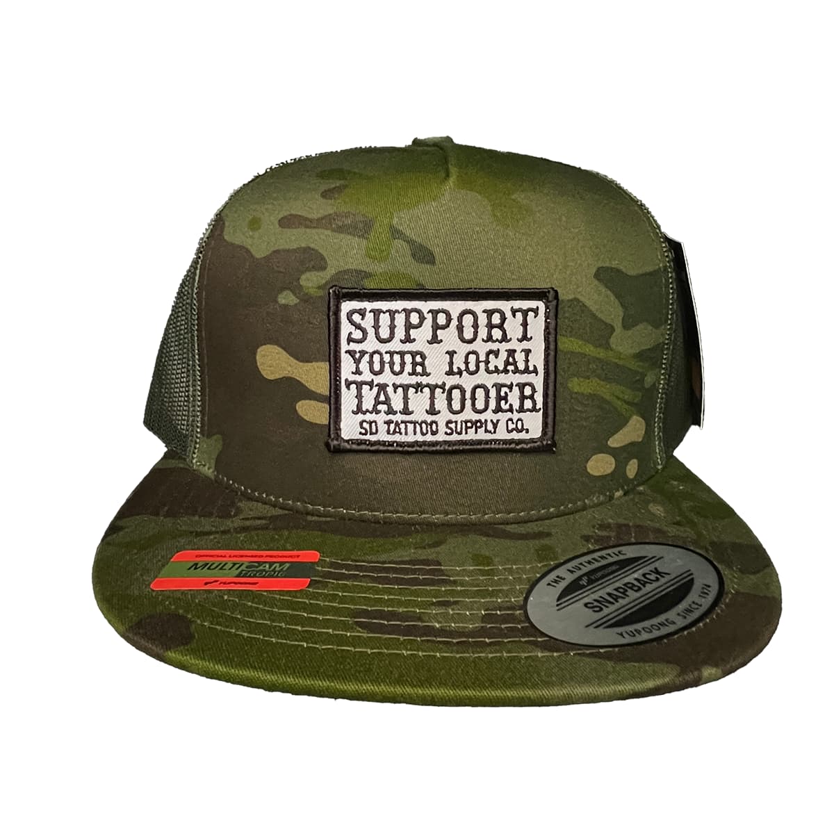 SD Tattoo Supply OG Trucker Hat Multicam
