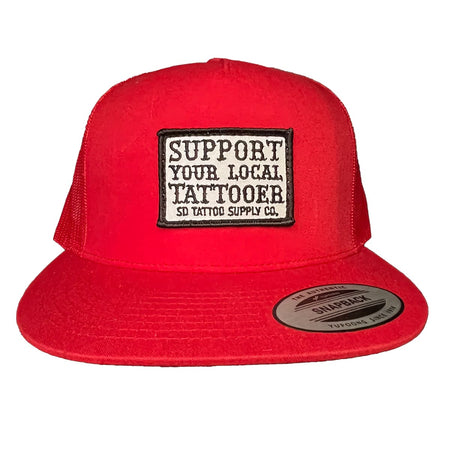 SD Tattoo Supply OG Trucker Hat Red