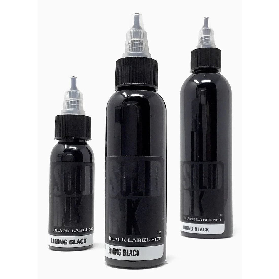 Solid Ink Black Label - Lining Black Tattoo Ink