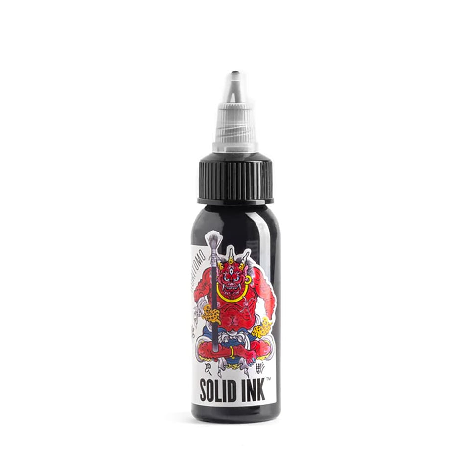 Solid Ink Horitomo Fudo Blue Black Tattoo Ink 1 oz
