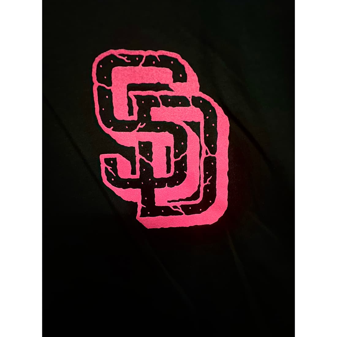 Women's Pink Mike Giant Crop Top