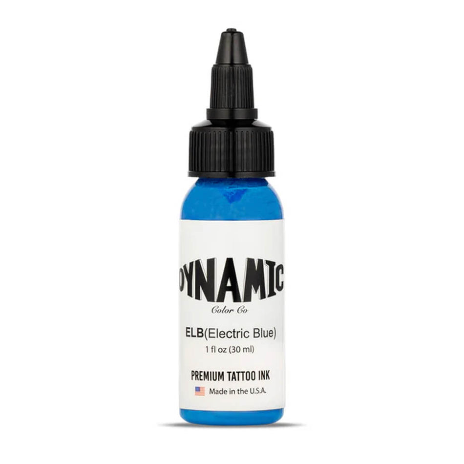 Dynamic Electric Blue Tattoo Ink