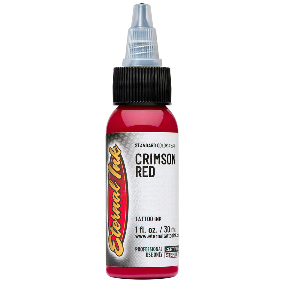 Eternal Crimson Red Tattoo Ink 1 or 2 Ounce Bottles