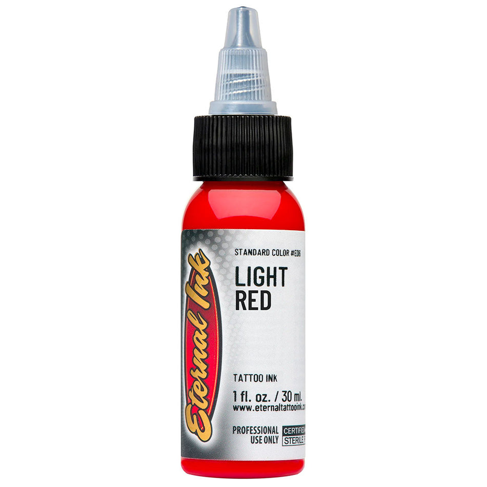 Eternal Light Red Tattoo Ink 1 or 2 Ounces