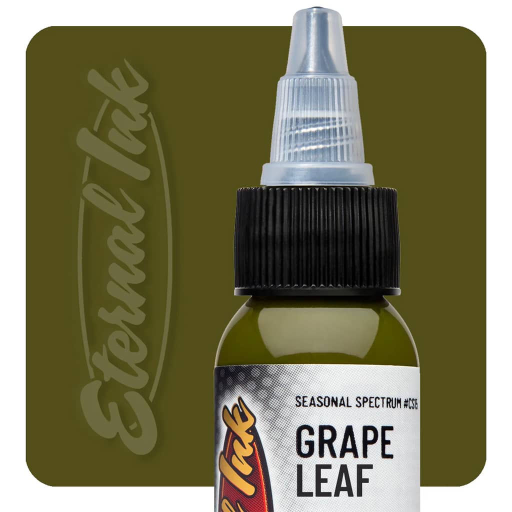 Eternal Ink Grape Leaf Tattoo Ink 1 Ounce Bottle
