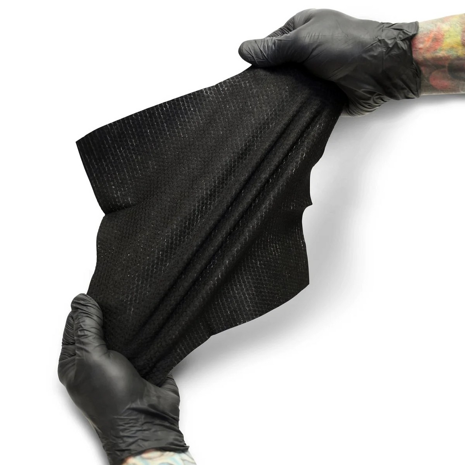 Wipe Outz X Large Black Tattoo Towels (10 Count)