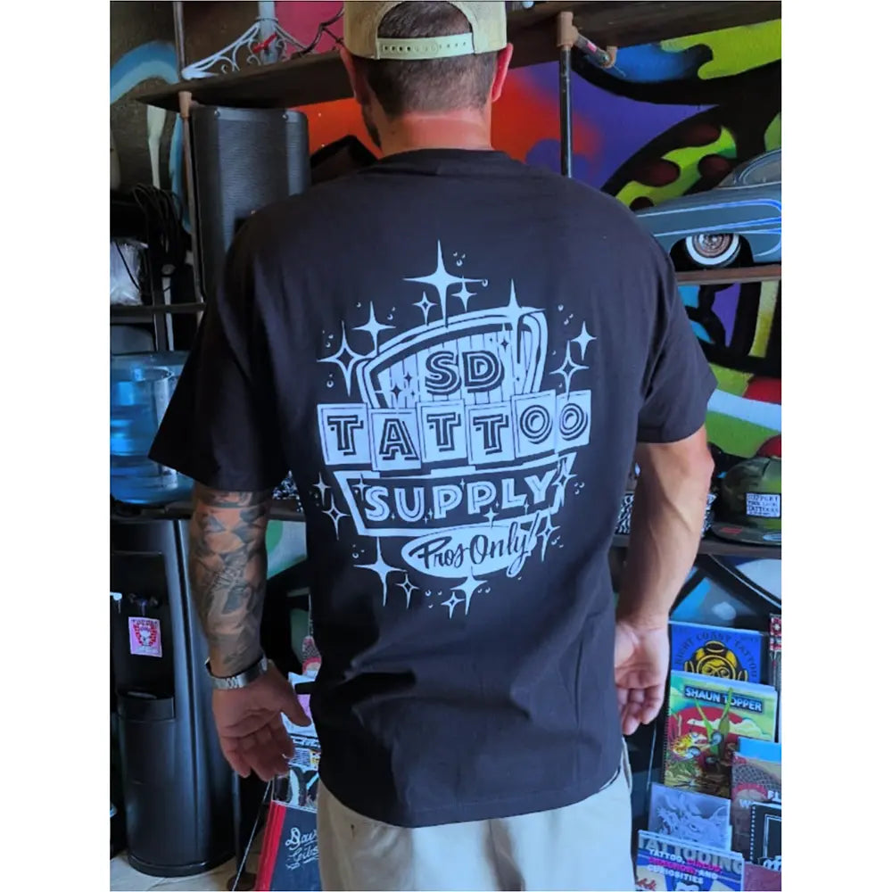 Custom San Diego Tattoo Supply Diner Inspired T-Shirt