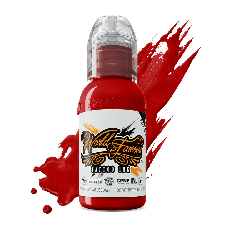 World Famous Straight Red Tattoo Ink