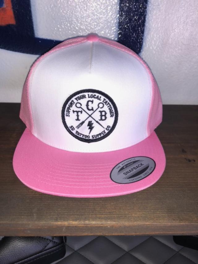 SD Tattoo Supplies Trucker Hat pink