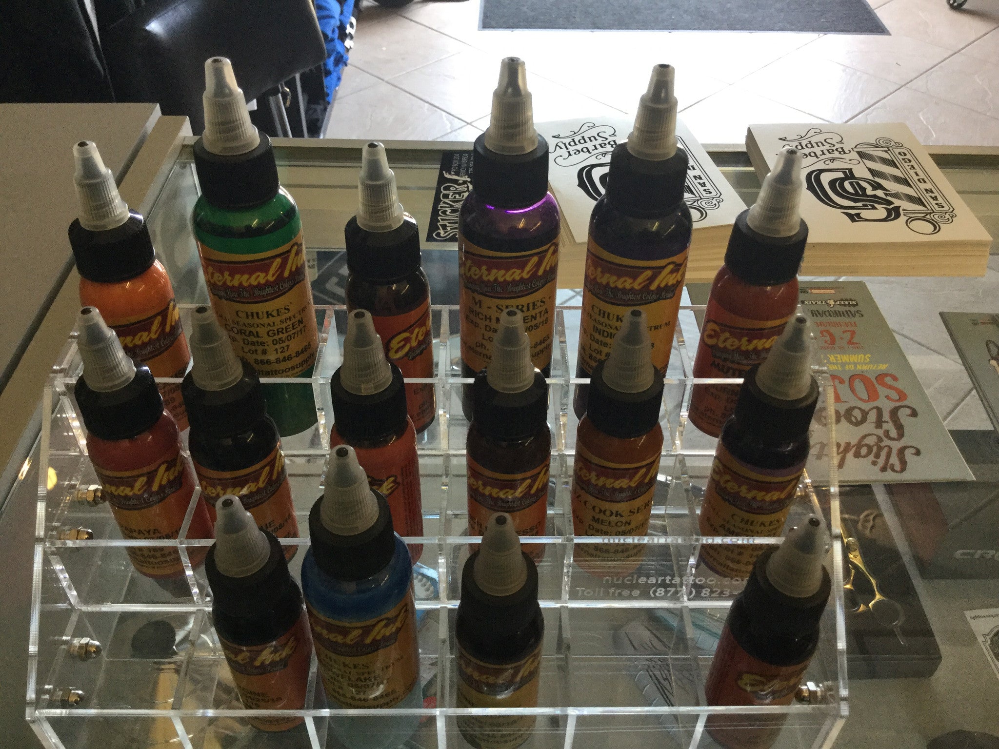 Nuclear Ink Rack Display – SD Tattoo Supply