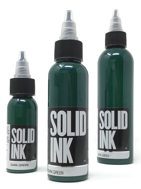 Solid Ink Dark Green Tattoo Ink