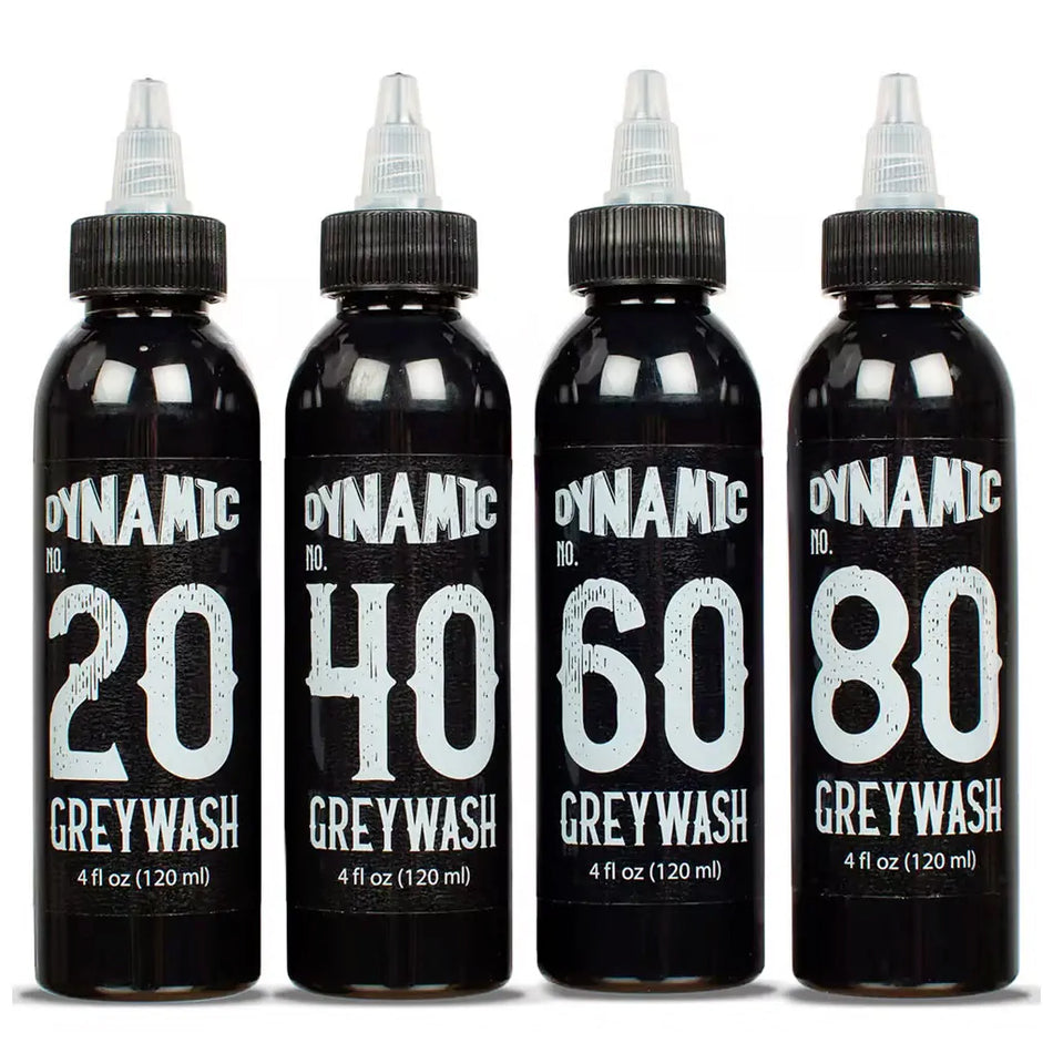 Dynamic Greywash Tattoo Ink - 4 oz Value Set