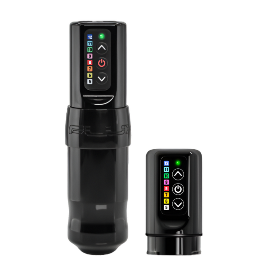 FK Irons Spektra Flux Rotary Tattoo Machine PowerBolts — Stealth