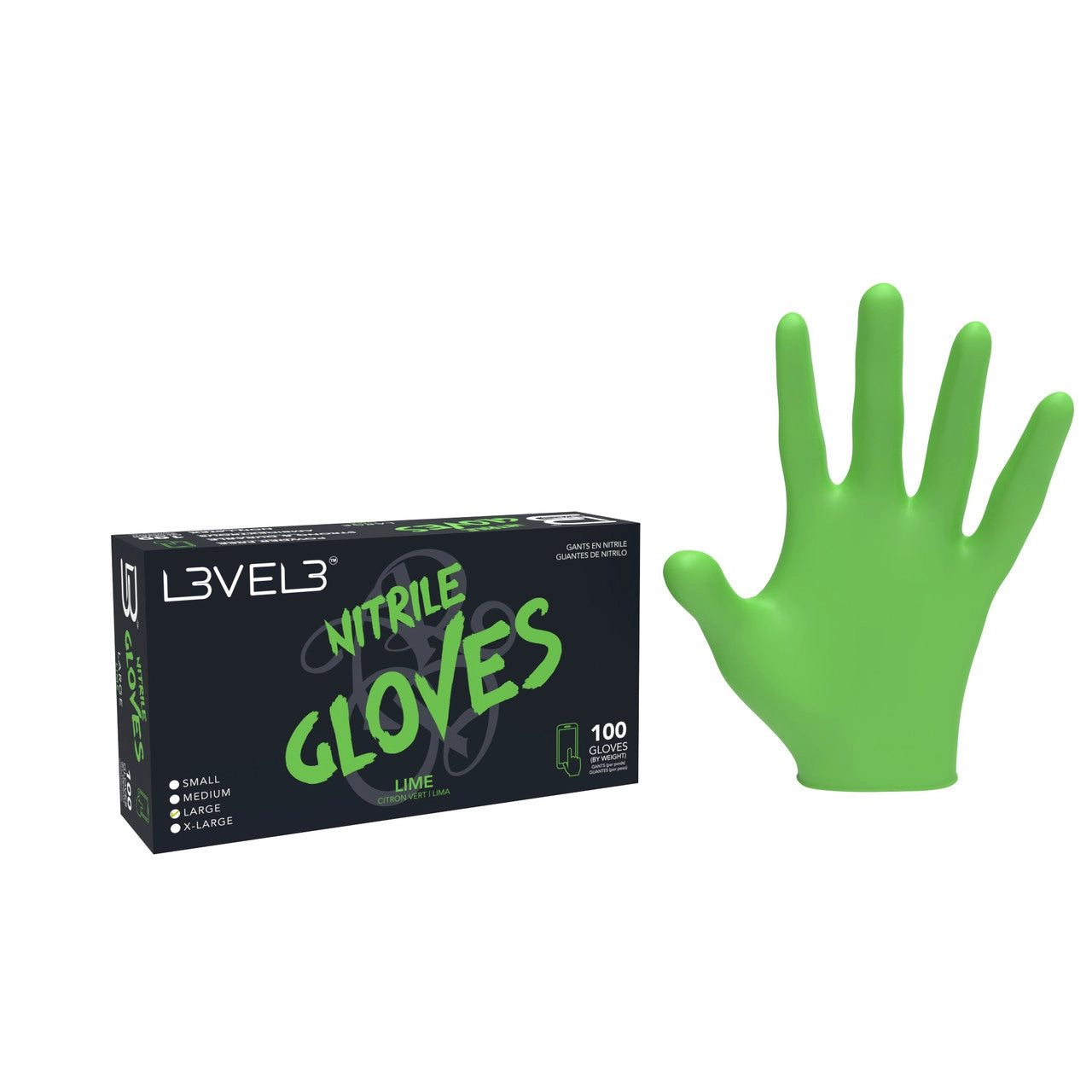 Level 3 Nitrile Gloves in Green
