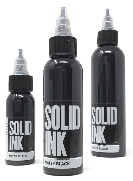 Solid Ink Black Label Matte Black Tattoo Ink
