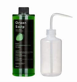 Green Soap With Squeeze Bottle