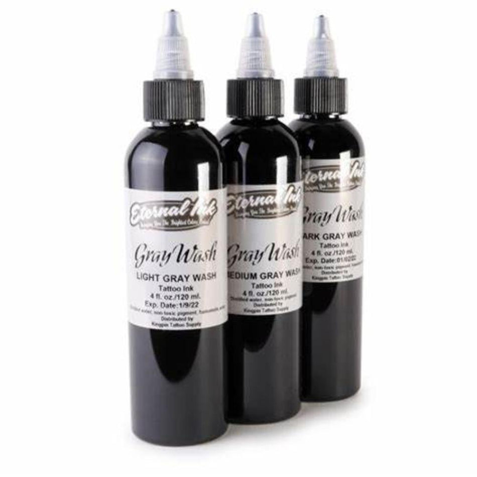 Eternal Gray Wash Tattoo Ink Set