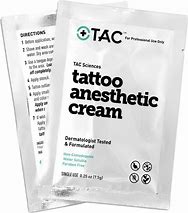 TAC Sciences Tattoo Anesthetic Numbing Cream  packet