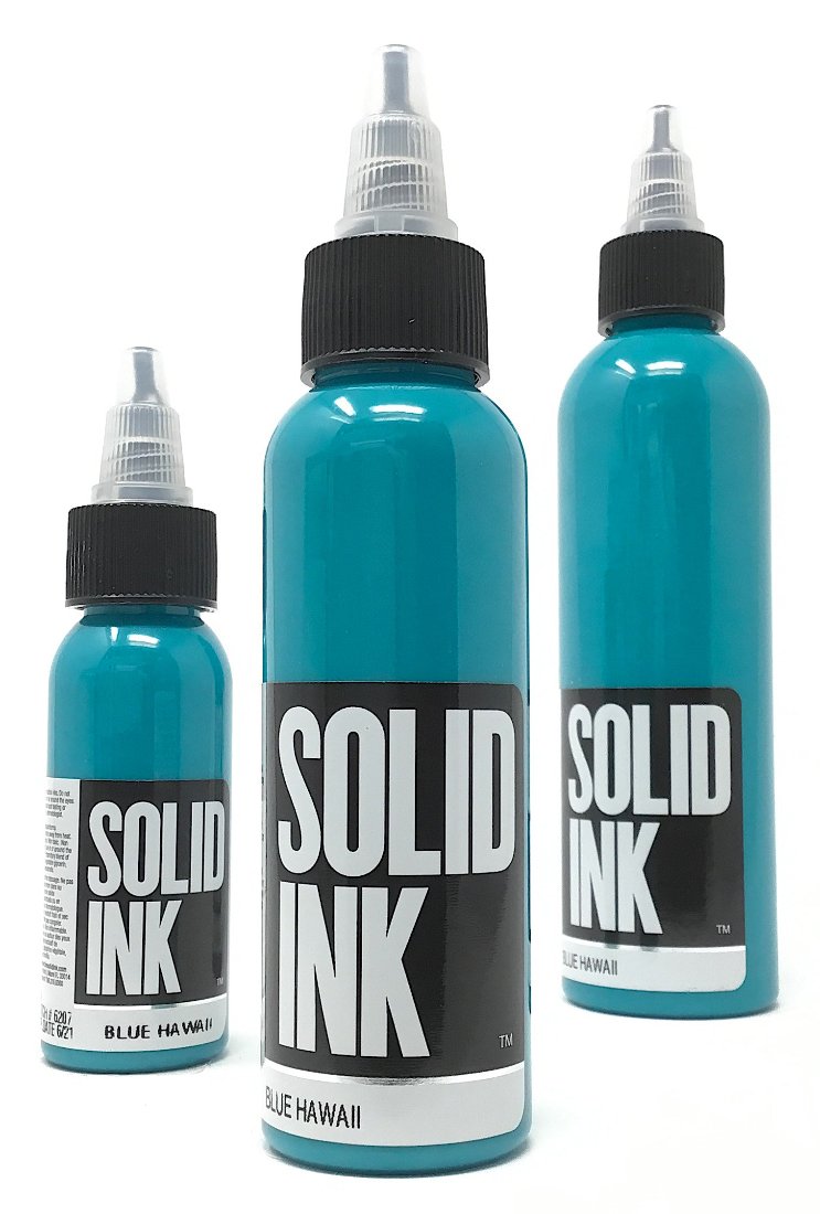 Solid Ink Blue Hawaii Tattoo Ink