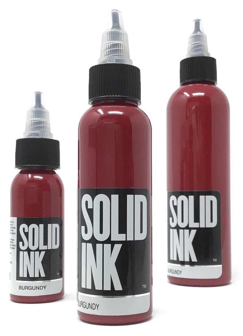 Solid Ink Burgundy Tattoo Ink