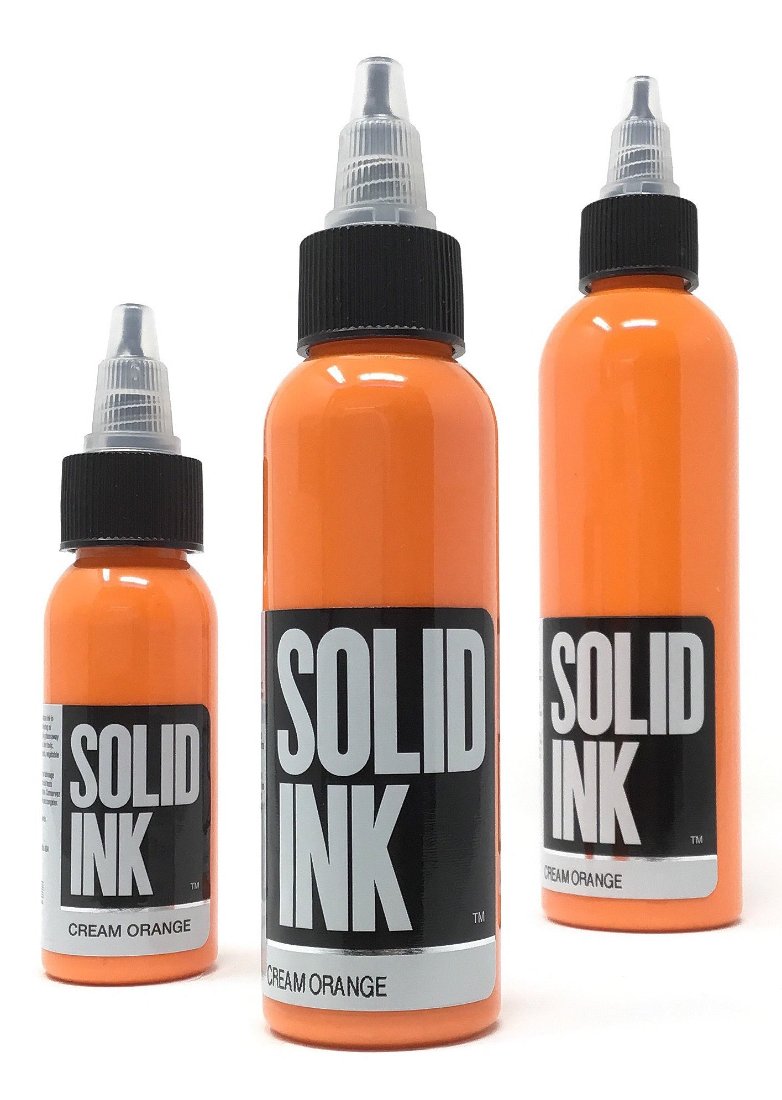 Solid Ink Cream Orange Tattoo Ink