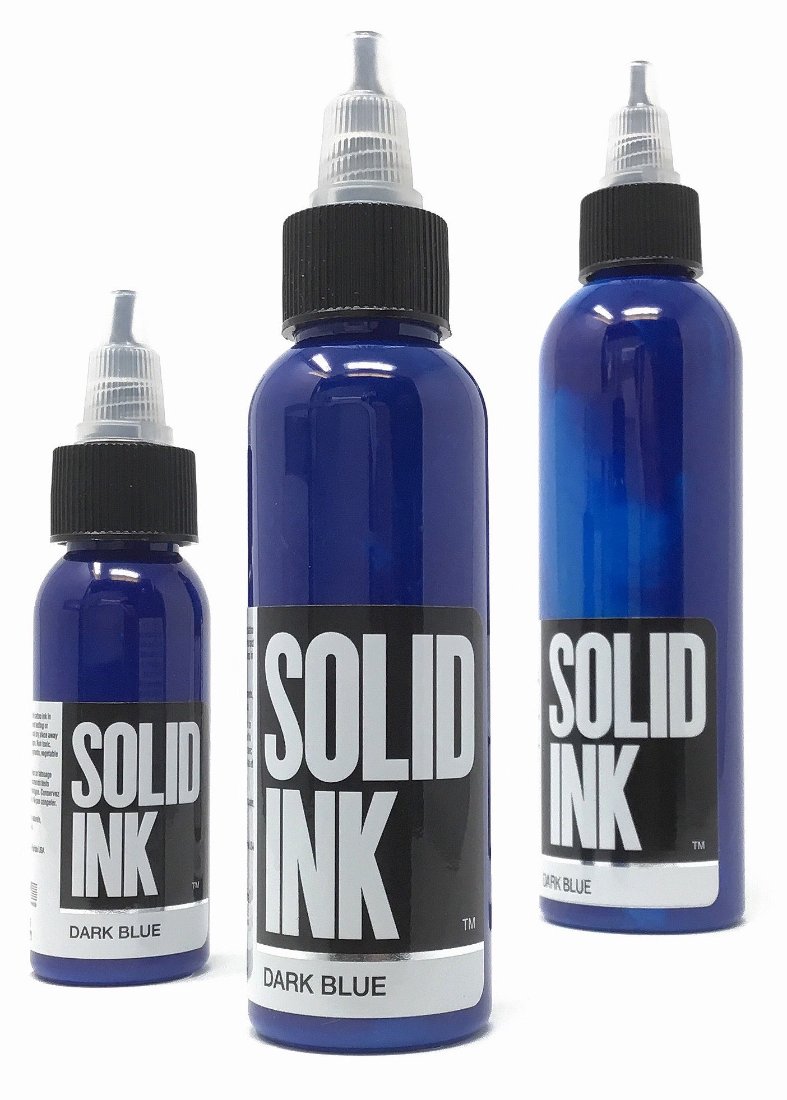 Solid Ink Dark Blue Tattoo Ink