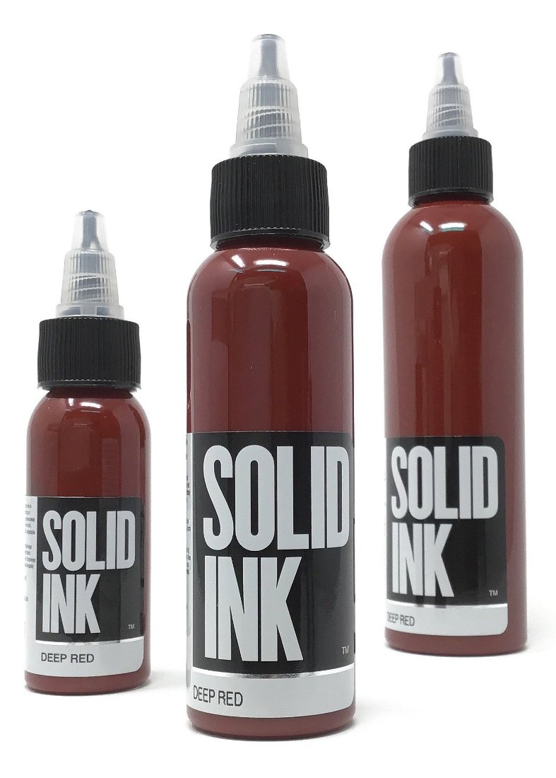 One Deep Ink Solid Ink Deep Red Tattoo Ink – Rich, Dark Red for Pro Artists – SD ...