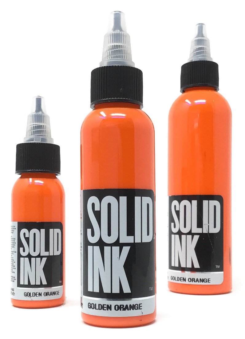 Solid Ink Golden Orange Tattoo Ink